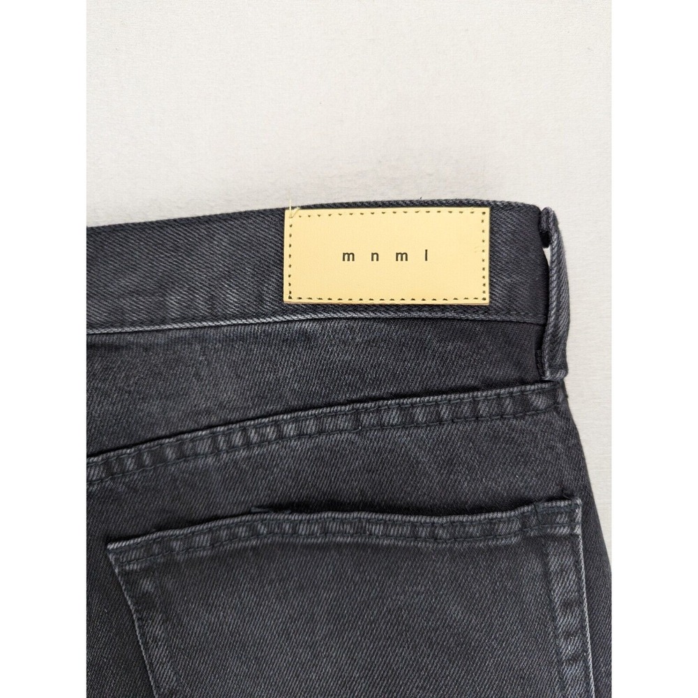 MNML Jeans Mens Sz 38 Raw Hem Cowboy Classiccore D212 Button Fly Charcoal - Picture 7 of 15